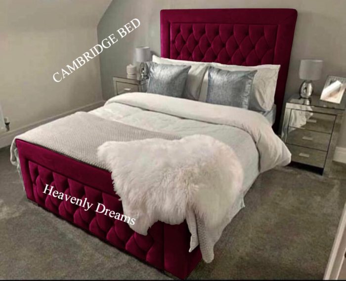 Dreams crushed on sale velvet bed
